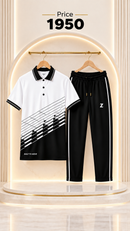 Look sharp. Feel confident. 💫 Turn every ordinary day into a stylish statement with our Premium Polo Tracksuit Set!